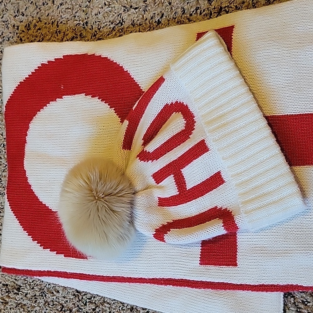 Christmas stocking hat and matching scarf!
